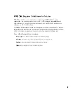 Preview for 3 page of Epson Stylus C44 User Manual