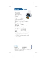 Предварительный просмотр 2 страницы Epson Stylus C44UX series Brochure & Specs