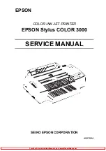 Epson Stylus COLOR 3000 Service Manual предпросмотр