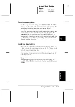 Preview for 99 page of Epson Stylus COLOR 3000 User Manual