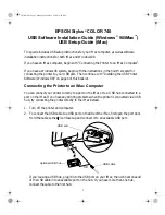 Epson Stylus Color 740 Software Installation Manual предпросмотр