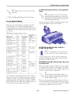 Preview for 9 page of Epson Stylus Color 800N Specifications