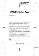 Preview for 3 page of Epson Stylus Color User Manual