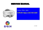 Preview for 1 page of Epson Stylus CX3100 Service Manual