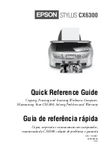 Epson Stylus CX6300 Quick Reference Manual preview