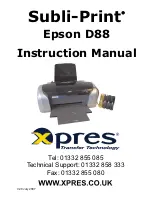 Epson Stylus D88 Instruction Manual preview