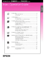 Preview for 1 page of Epson STYLUS DX4200 Series Basic Operation Manual