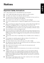 Epson Stylus NX130 Important Safety Instructions Manual preview