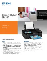 Epson Stylus NX130 Specifications preview