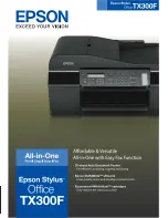 Epson Stylus Office TX300F Series Specifications preview