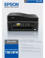 Предварительный просмотр 1 страницы Epson STYLUS OFFICE TX610FW Series Brochure & Specs