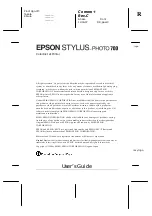 Предварительный просмотр 4 страницы Epson Stylus Photo 700 User Manual