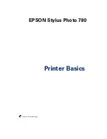 Preview for 1 page of Epson Stylus Photo 780 Printer Basics Manual