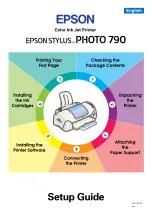 Preview for 1 page of Epson Stylus Photo 790 Setup Manual