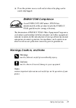 Preview for 17 page of Epson Stylus Photo 875 DC Manual