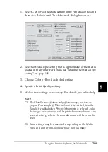 Preview for 209 page of Epson Stylus Photo 950 User Manual