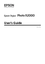 Preview for 1 page of Epson Stylus Photo R2000 Series User Manual