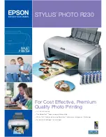 Epson STYLUS PHOTO R230 Brochure & Specs preview