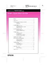 Preview for 1 page of Epson STYLUS PHOTO R240 Series Basic Operation Manual