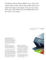 Preview for 2 page of Epson Stylus Photo RX520 Series Brochure & Specs