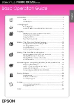 Preview for 1 page of Epson Stylus Photo RX520 Series Operation Manual