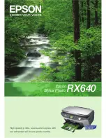 Epson Stylus Photo RX640 series Brochure & Specs предпросмотр