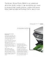 Предварительный просмотр 2 страницы Epson Stylus Photo RX640 series Brochure & Specs