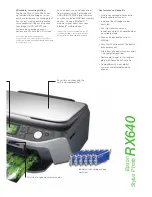 Предварительный просмотр 3 страницы Epson Stylus Photo RX640 series Brochure & Specs