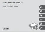 Epson Stylus Photo TX720WD Basic Operation Manual preview