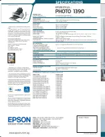 Preview for 4 page of Epson Stylus Photos 1390 Specifications