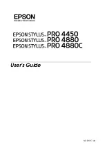 Epson Stylus Pro 4880 ColorBurst Edition - Stylus Pro 4880 ColorBurst User Manual preview