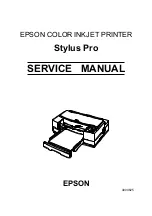 Epson Stylus pro 7700m Service Manual preview