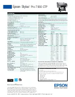 Предварительный просмотр 6 страницы Epson Stylus Pro 7900 CTP Brochure & Specs