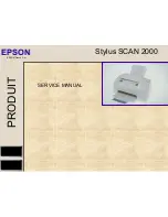 Preview for 1 page of Epson Stylus Scan 2000 Service Manual