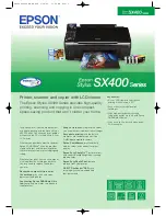 Epson Stylus SX400 Series Specifications preview