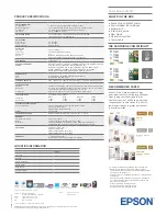 Preview for 2 page of Epson Stylus SX438W Datasheet