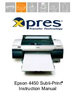 Epson Subli-Print 4450 Instruction Manual preview