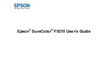 Preview for 1 page of Epson SureColor F9370 User Manual