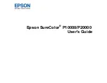 Epson SureColor P10000 User Manual preview