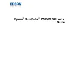 Preview for 1 page of Epson SureColor P700 User Manual