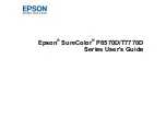 Preview for 1 page of Epson SureColor P8570D Series User Manual