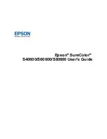 Preview for 1 page of Epson SureColor S40600 User Manual