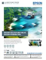 Preview for 1 page of Epson SURECOLOR SC-S30670 Specifications