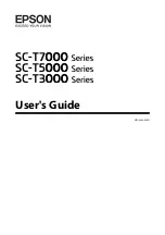 Epson SureColor SC-T7000 User Manual preview