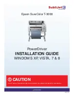 Preview for 1 page of Epson SureColor T3000 Installation Manual