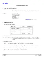 Epson T078620 Product Information Sheet preview