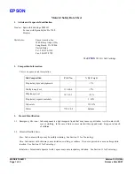 Epson T484011 Material Safety Data Sheet предпросмотр