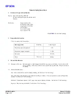 Epson T544300 Material Safety Data Sheet preview