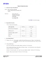 Epson T544400 Material Safety Data Sheet предпросмотр