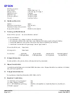 Предварительный просмотр 3 страницы Epson T602C00 Material Safety Data Sheet